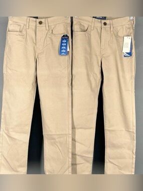 2 pairs Nautica Boys Khaki Chino Pants